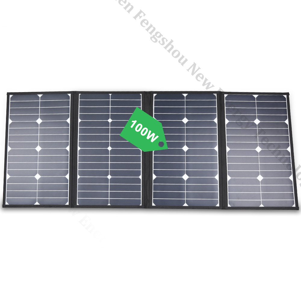 Solar Panel - Caricatore solare portatile pieghevole da 100