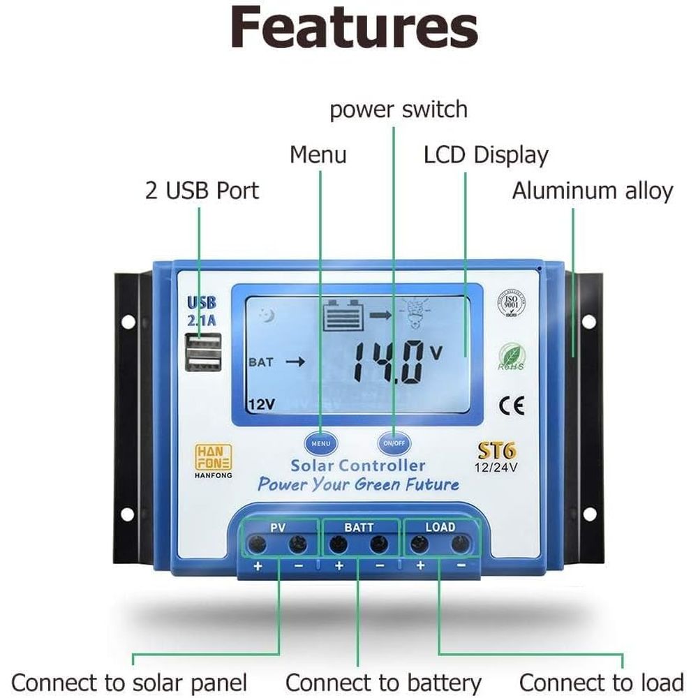 Regolatore di Carica Solare 60 - Solar Panel recensione e prezzo