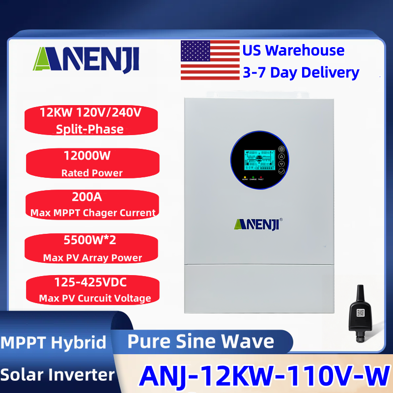 Inverter Solare Ibrido ANENJI  - Charge Controller Solar recensione e prezzo