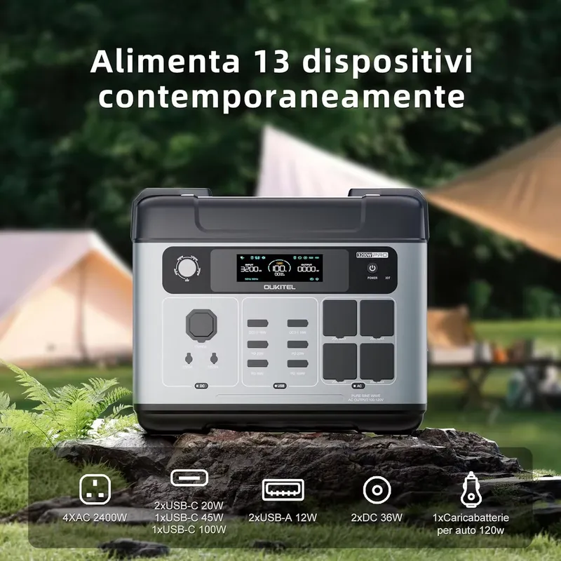 OUKITEL P2001 PLUS 2026 con Ba - Solar Generator recensione e prezzo