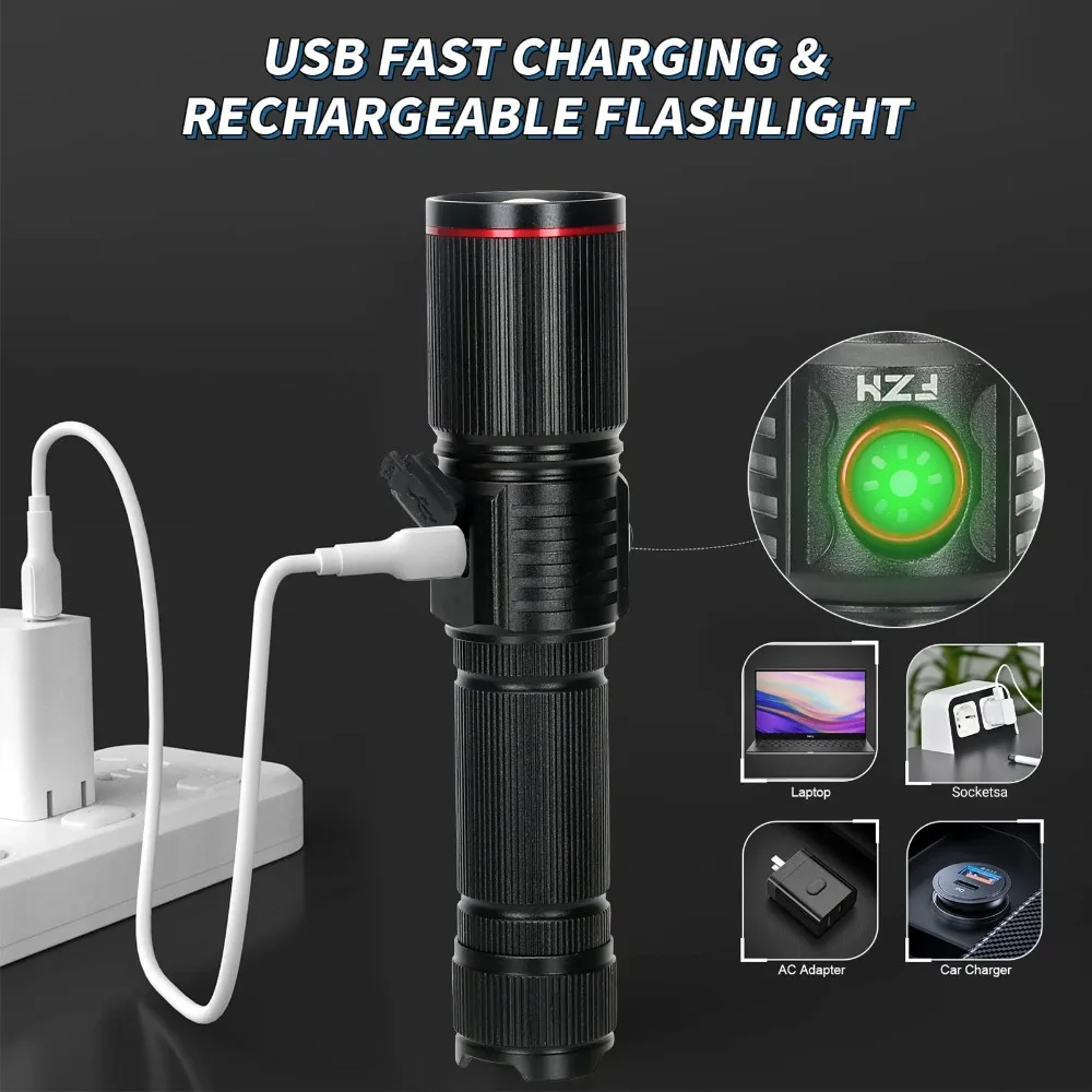 Potente torcia a LED ricaricab - Energy Monitor Meter recensione e prezzo